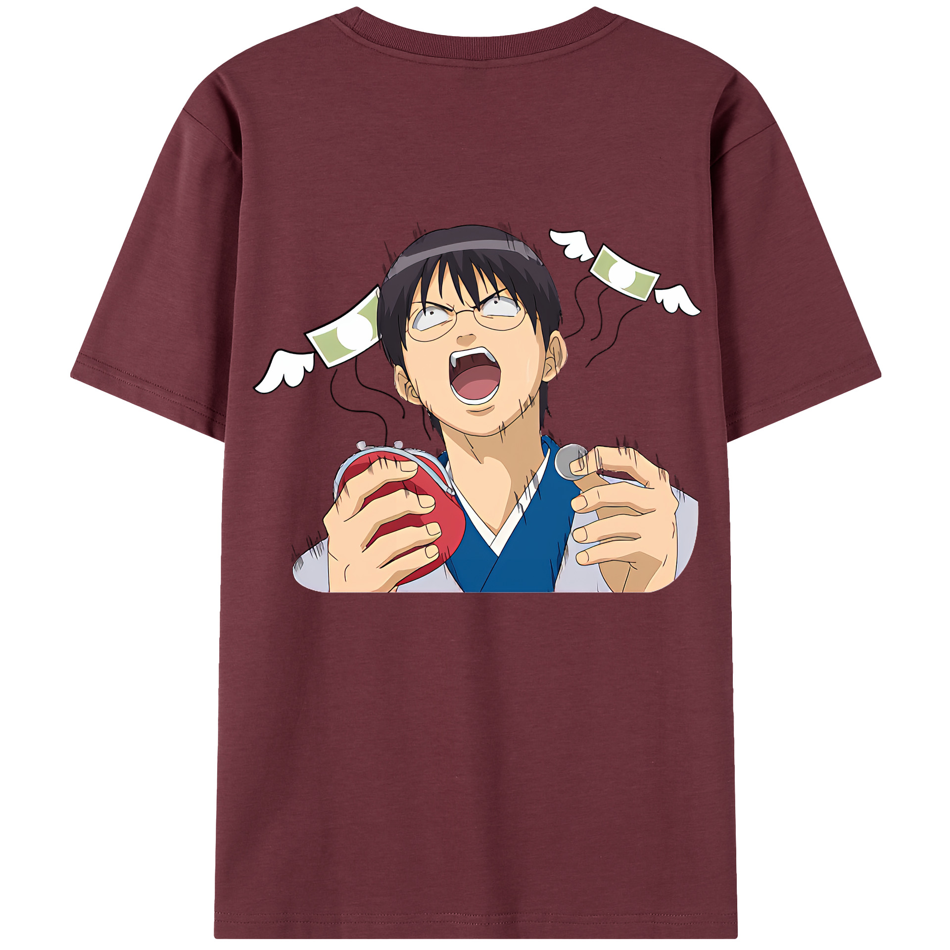 （画像用） ぎんたま 坂田銀時（さかたぎんとき） 神楽 志村新八（しむら しんぱち） GINTAMA Sakata Gintoki Kagura Shimura Shinpachi 綿100％半袖Tシャツ（背面プリント）